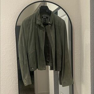 DKNY Italian goat suede leather Jacket
